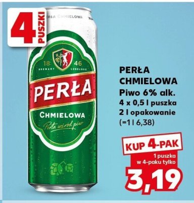 Piwo Perła Chmielowa promocja w Kaufland