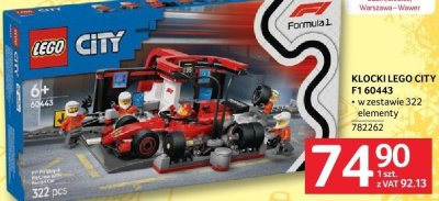 Klocki LEGO City F1 60443 promocja w Selgros