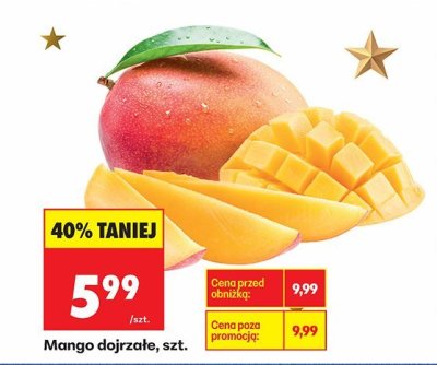 Mango dojrzałe, szt. promocja w Biedronka