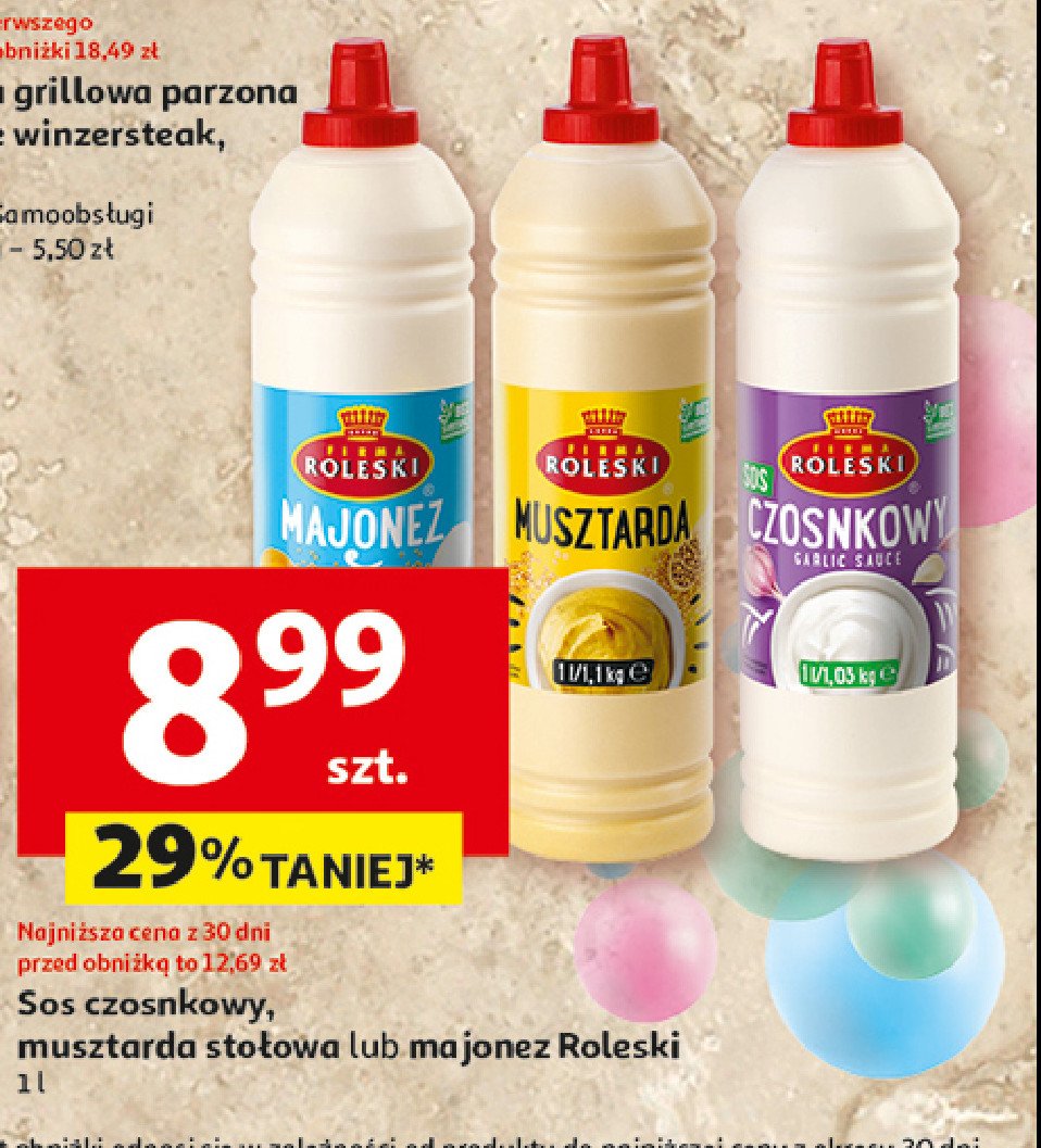 Sos ogórkowy Roleski promocja w Auchan