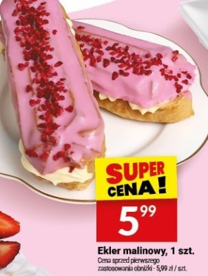 Ekler malinowy, 1 szt. promocja w Twój Market