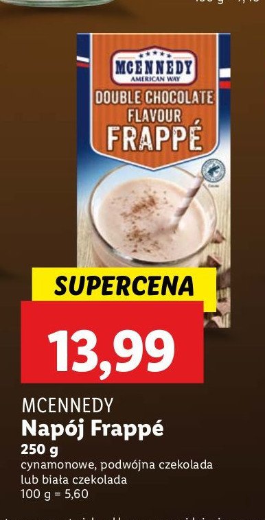 Napój frappe cynamonowe Mcennedy promocja w Lidl