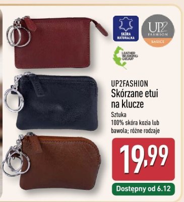 Etui UP2FASHION skórzane na klucze promocja w Aldi