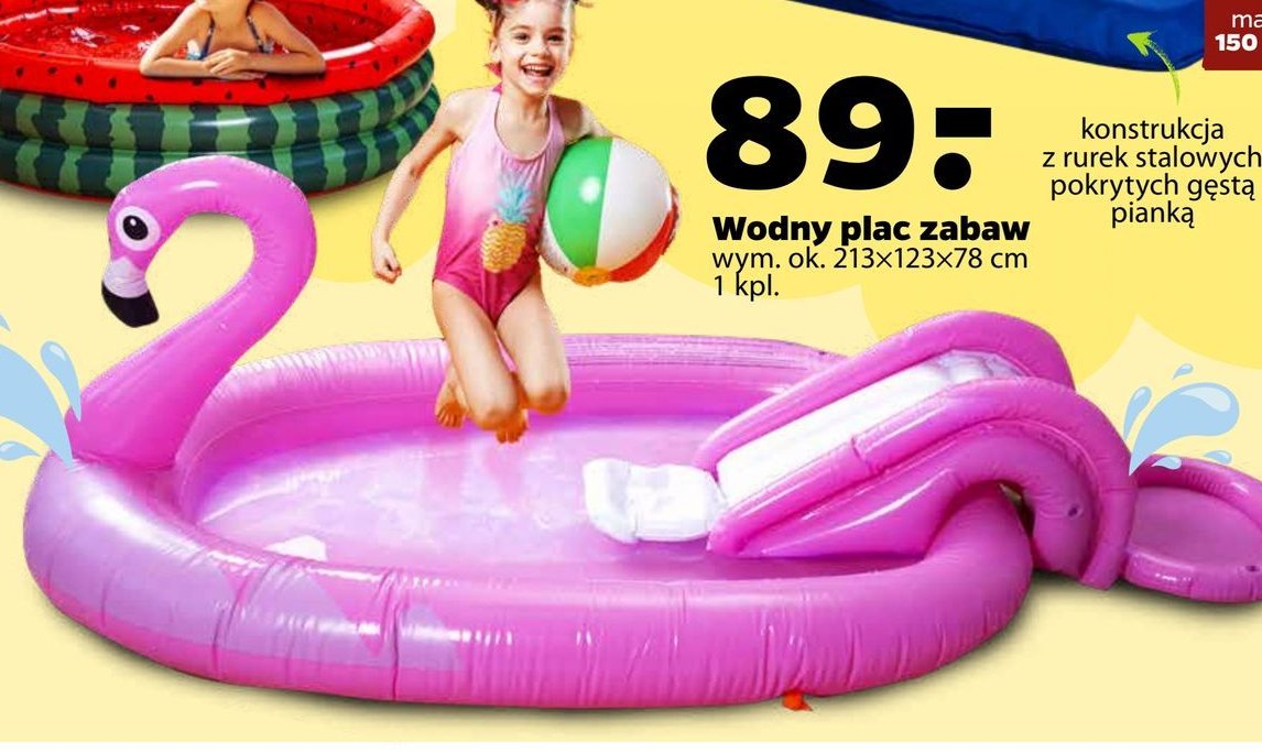 Plac zabaw wodny 213 x 123 x 78 cm promocja