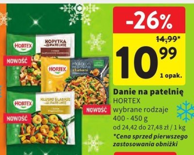 Danie na patelnię HORTEX wybrane rodzaje promocja w Intermarche