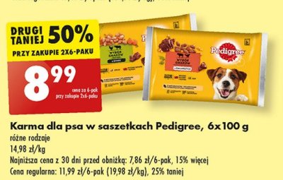 Karma dla psa wybór smaków w sosie Pedigree promocja