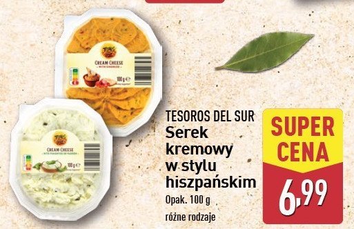 Serek kremowy TESOROS DEL SUR promocja w Aldi