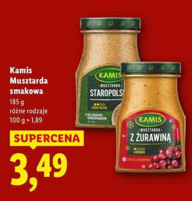 Musztarda smakowa różne rodzaje  promocja w Lidl