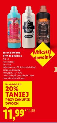 Płyn do płukania różne rodzaje promocja w Lidl