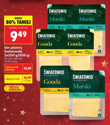 Ser plastry Światowid Morski, 2x250 g/500 g promocja w Biedronka