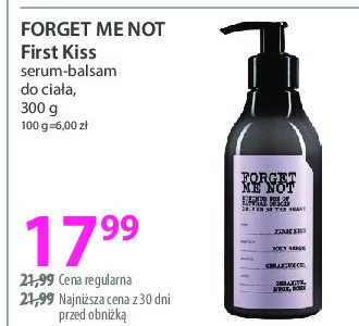 Serum-balsam do ciała first kiss Forget me not promocja w Hebe