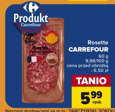 Salami rosette Carrefour promocja