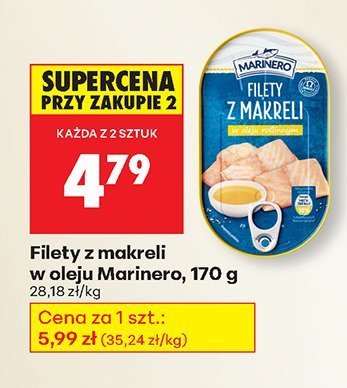 Filety z makreli w oleju  promocja w Biedronka