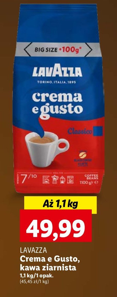 Kawa LAVAZZA CREMA & GUSTO CLASSICO promocja