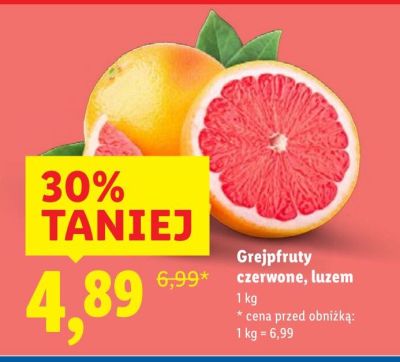 Grejpfruty czerwone, luzem Lidl promocja w Lidl