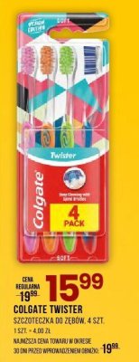 Szczoteczka do zębów Colgate Twister promocja w Drogerie Natura