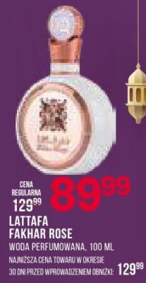 Perfumy Lattafa Fakhar Rose promocja w Drogerie Natura