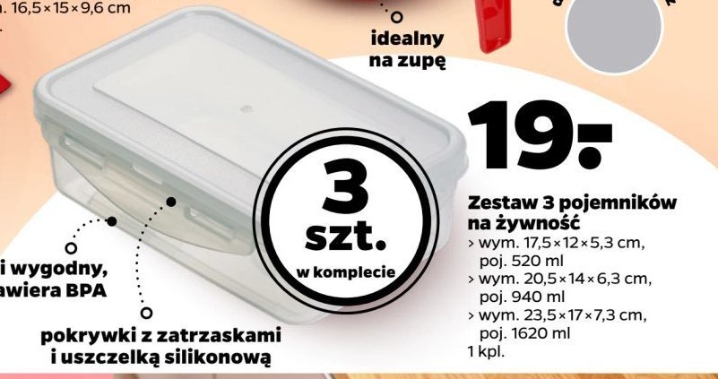 Pojemik na żywność promocja