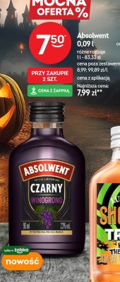 Wódka Absolwent Czarny Winogrono 0,09 l promocja