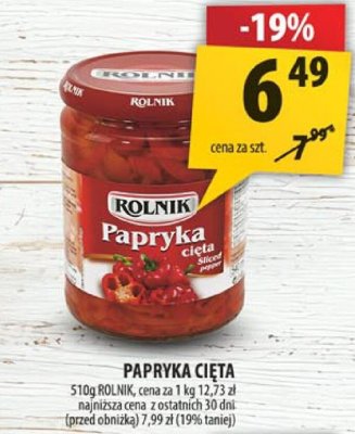 Papryka cięta promocja w Arhelan