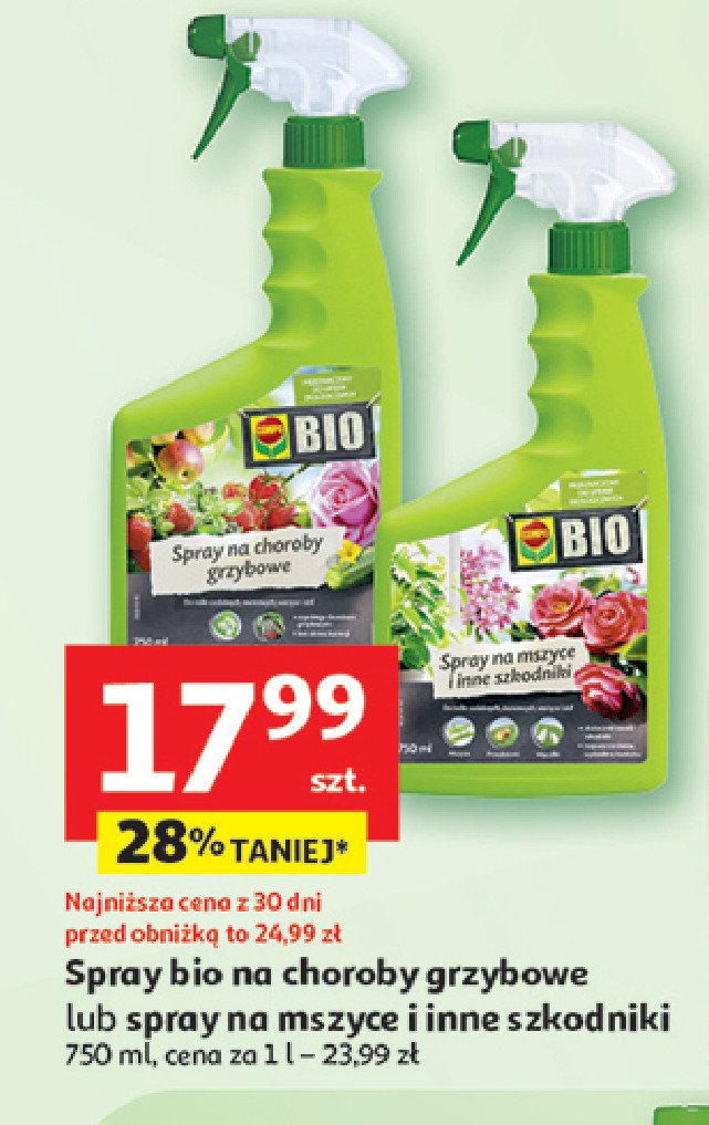 Spray na mszyce i inne szkodniki bio Compo promocja w Auchan