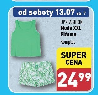 Piżama damska rozm. 48/50-56/58 Up2fashion promocja