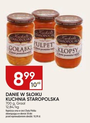 Danie w słoiku KUCHNIA STAROPOLSKA promocja w Chata Polska