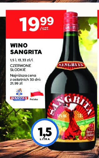 Wino SANGRITA promocja