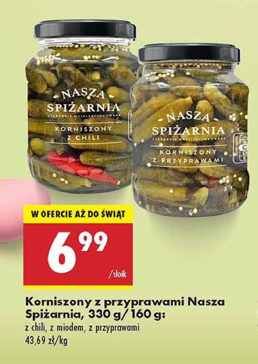 Korniszony z przyprawami Nasza spiżarnia promocja