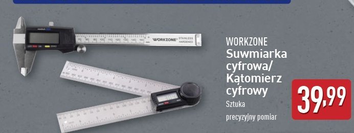 Suwmiarka cyfrowa WORKZONE promocja w Aldi