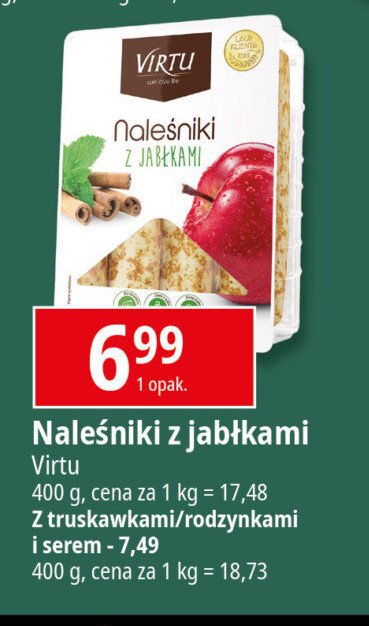 Naleśniki z truskawkami Virtu promocja w Leclerc