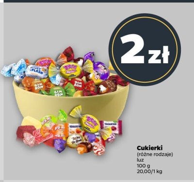 Cukierki luzem, różne rodzaje promocja w Netto