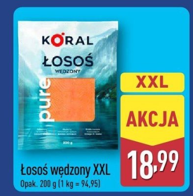 Łosoś wędzony XXL KORAL promocja w Aldi