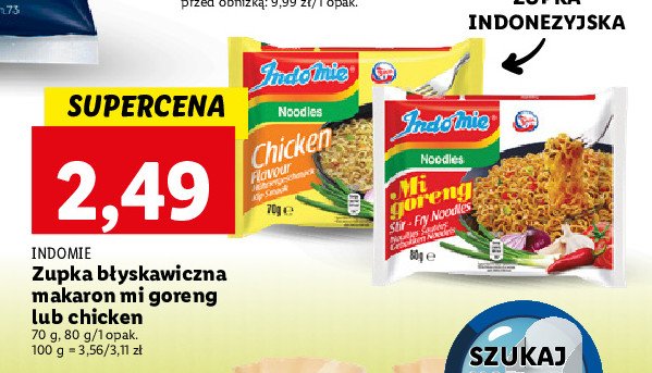 Zupa chicken flavour Indomie promocja