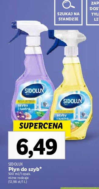 Płyn do szyb i luster irys z białą różą Sidolux promocja