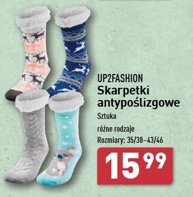 Skarpety domowe z abs 35-46 Up2fashion promocja w Aldi