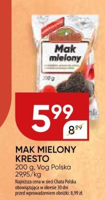 Mak mielony kresto promocja w Chata Polska