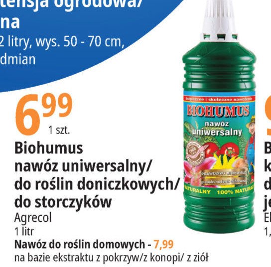 Naw贸z do ro艣lin doniczkowych Biohumus promocja