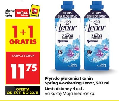 Płyn do płukania tkanin Spring Awakening  1+1 GRATIS promocja w Biedronka