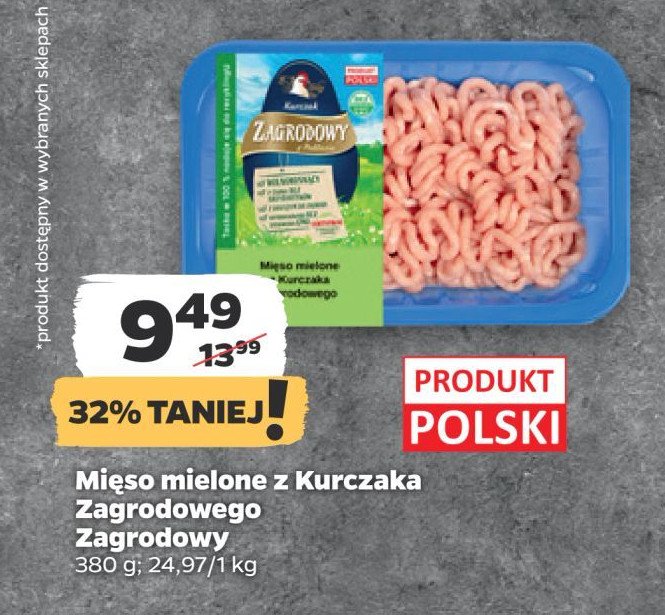 Mięso mielone z nogi kurczaka zagrodowego Drosed promocja