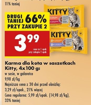Karma dla kota z kurczakiem i jagnięciną Kitty promocja