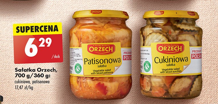 Sałatka cukiniowa Orzech promocja