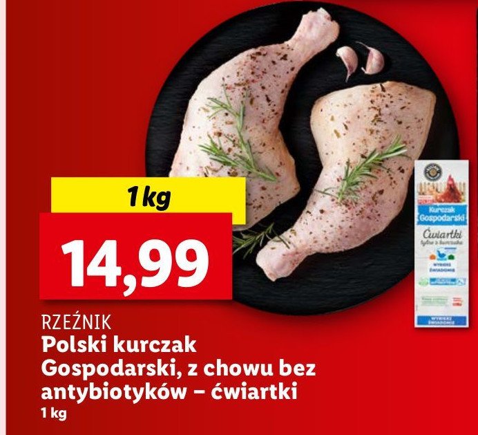 Ćwiartka kurczak biesiadny bez antybiotyków Rzeźnik codzienna dostawa promocja