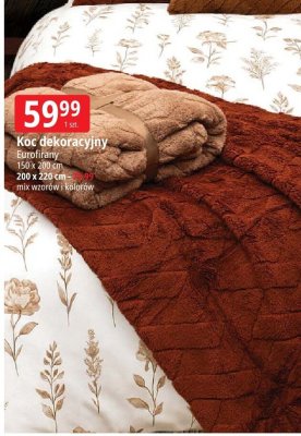 Koc dekoracyjny Eurofiranty promocja w Leclerc