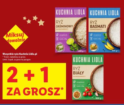 Ryż basmati Kuchnia Lidla.pl 2+1 gratis promocja w Lidl