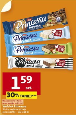 Wafelek Princessa 31-41 g wybrane rodzaje promocja w Auchan