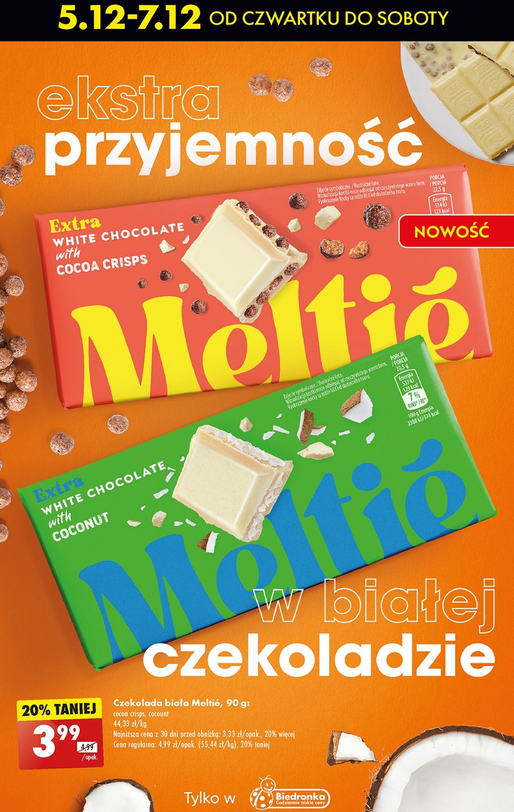 Czekolada z chrupkami Meltie promocja