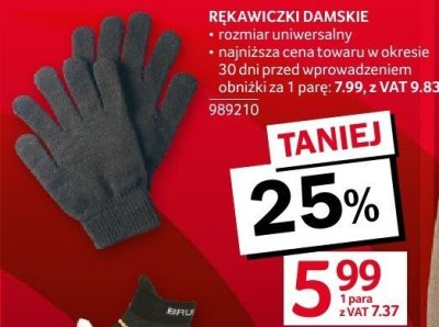 Rękawiczki damskie promocja w Selgros