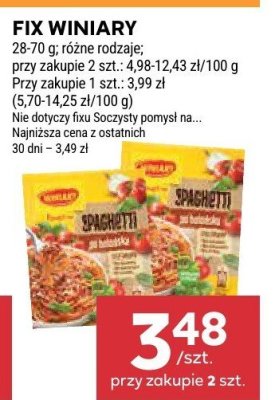 Fix winiary różne rodzaje promocja w Stokrotka
