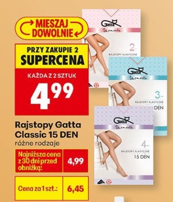 Rajstopy Classic 15 DEN, różne rodzaje promocja w Biedronka
